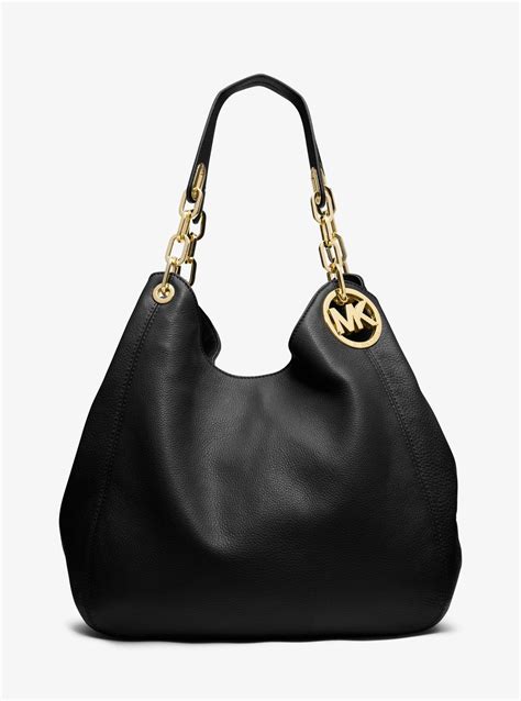 michael kors large fulton bag|fulton leather shoulder bag.